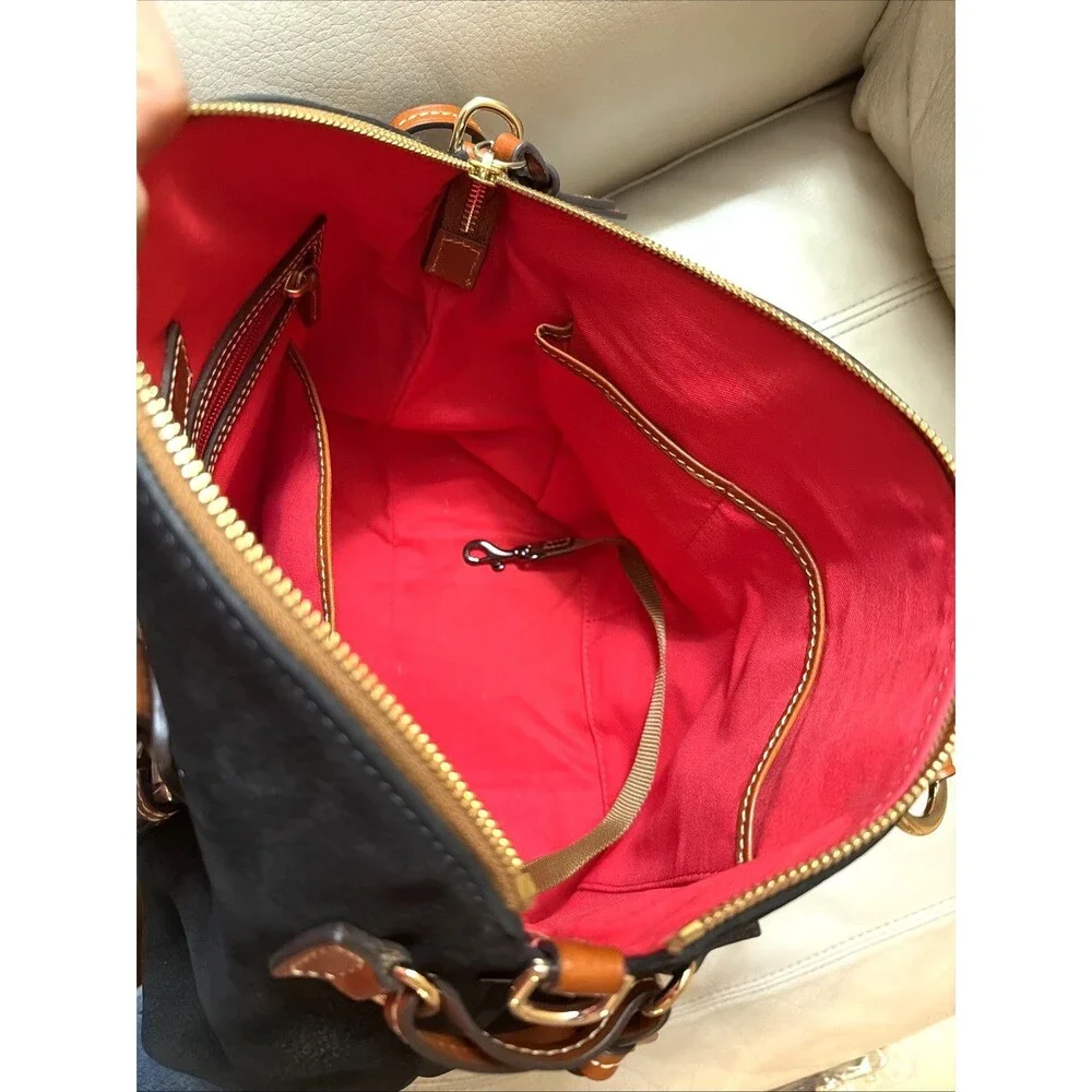 Dooney & Bourke Bristol Satchel Nubuck Leather Black